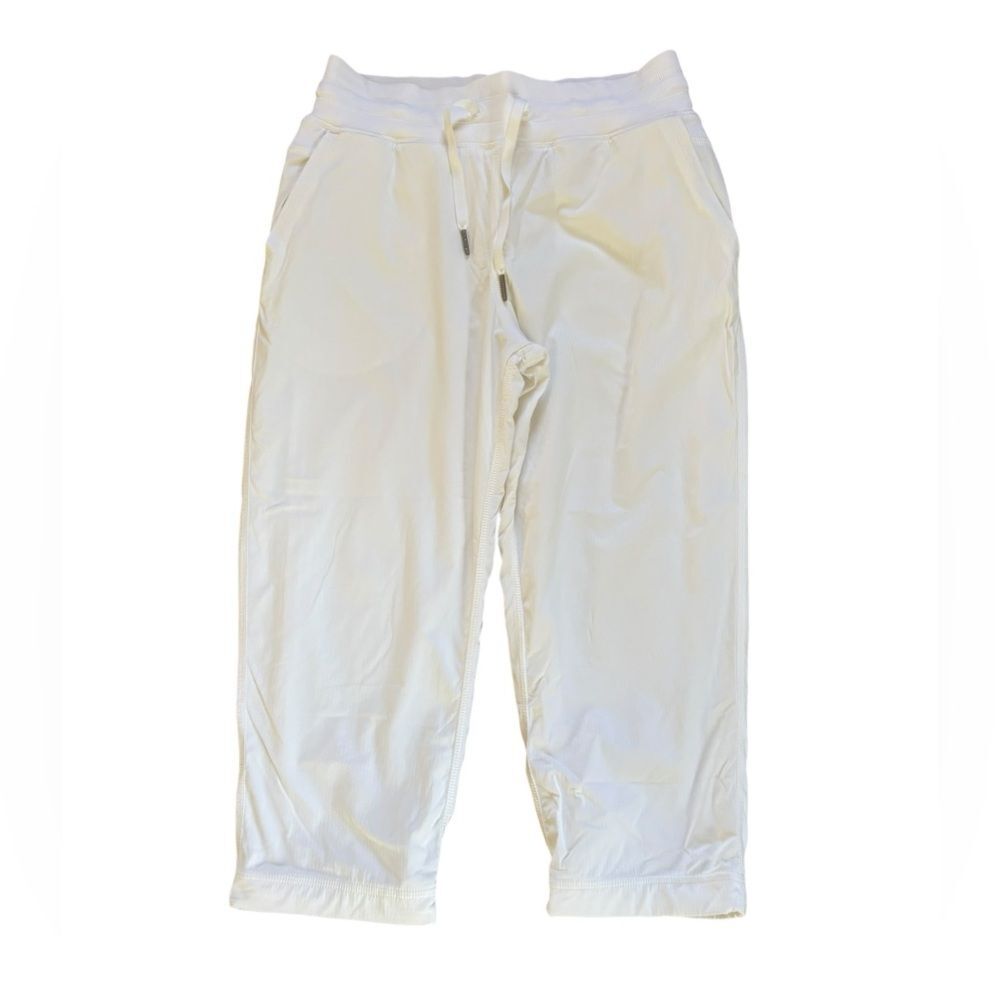 Lululemon Dance Studio Crop Pants Womens Size 4 White Pull On